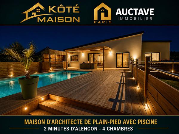 PAVILLON DE TRES BON STANDING DE PLAIN-PIED AVEC PISCINE A VENDRE 3 MINUTES D'ALENCON , Alencon PAVILLON DE TRES BON STANDING DE PLAIN-PIED AVEC PISCINE A VENDRE 3 MINUTES D'ALENCON , Alencon