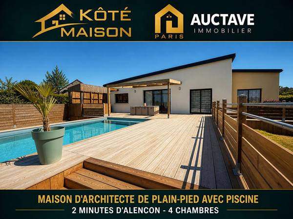 PAVILLON DE TRES BON STANDING DE PLAIN-PIED AVEC PISCINE A VENDRE 3 MINUTES D'ALENCON , Alencon PAVILLON DE TRES BON STANDING DE PLAIN-PIED AVEC PISCINE A VENDRE 3 MINUTES D'ALENCON , Alencon