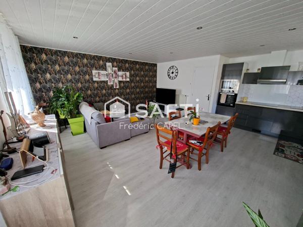 Maison 4 pièces et garage.