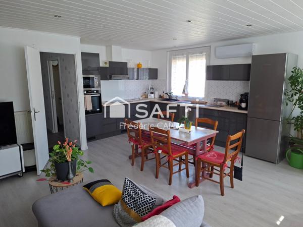 Maison 4 pièces et garage.