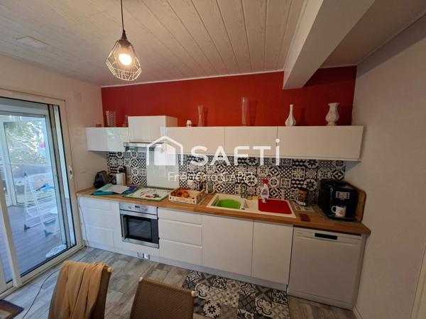 Maison 4 pièces et garage.