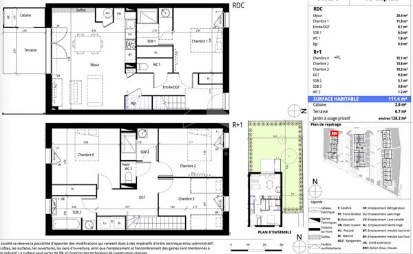 Maison T5 au coeur de Messanges - 111m2