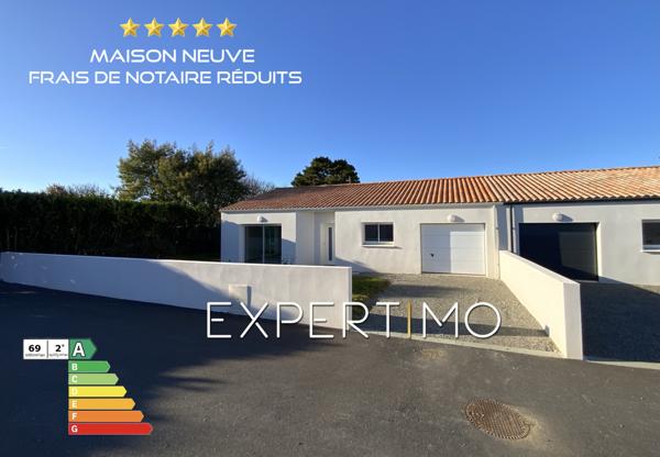 Angles (85750) MAISON NEUVE DE TYPE T5 DE 94,60 M² - 3 CHAMBRES - NORMES PMR (Personne à mobilité réduite)