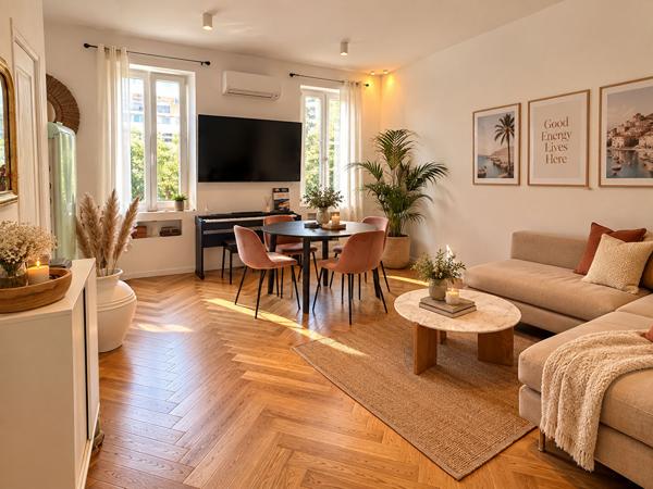 Appartement T3 - Meublé de 55m² - Carré d'Or - Marseille 8ème - Disponible 1er décembre