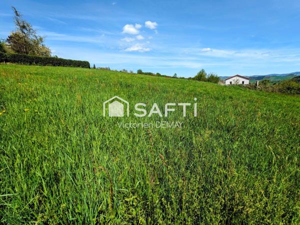 Terrain viabilisé avec vue dégagée