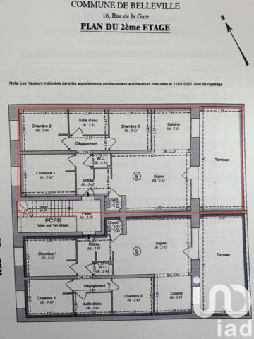 Appartement à vendre 5 pièces 84 m² Belleville