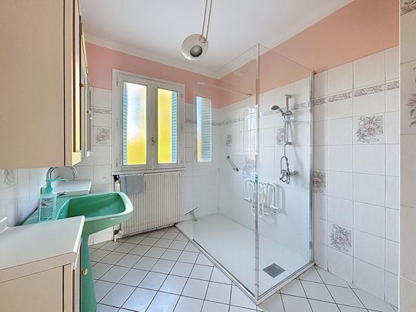 Maison familiale fort potentiel 110m2, sous sol complet et combles aménagées avec vue dégagée montagnes à Meximieux, Terrain 1352 m2 piscine