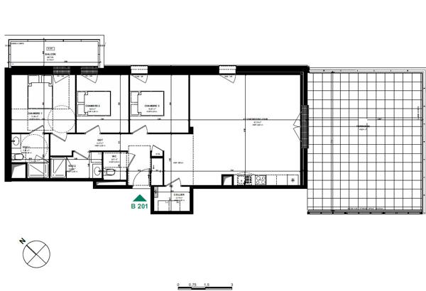 Appartement 4 pieces, Pordic  Centre, Residence Bleuenn