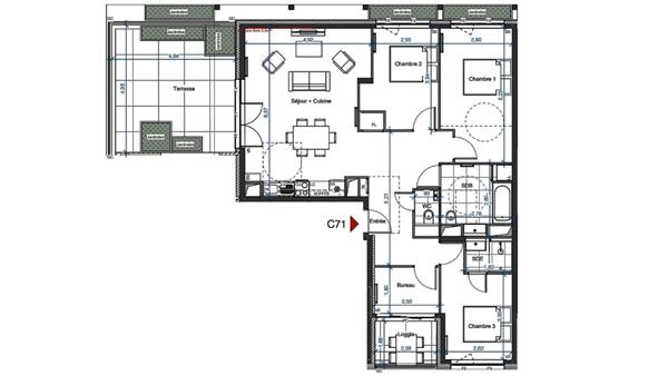 Appartement à vendre 4 pièces 93 m² Asnières-sur-Seine