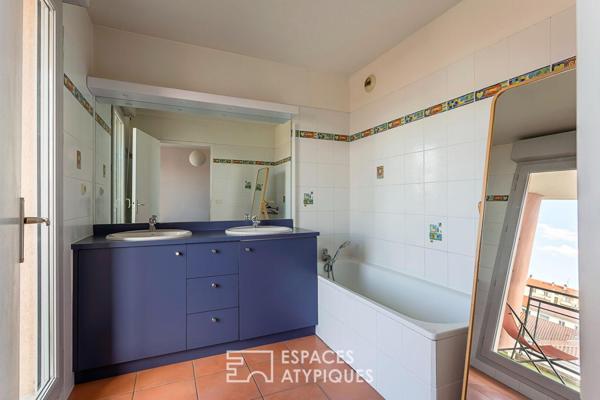 Appartement duplex en dernier étage avec grandes terrasses