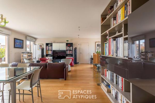 Appartement duplex en dernier étage avec grandes terrasses