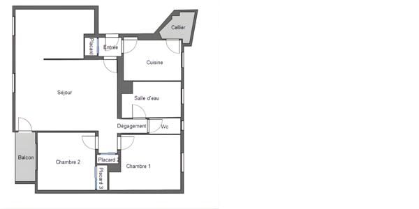 Appartement Saint Jean De La Ruelle 3  ou 4 pièce(s), surface 68m².