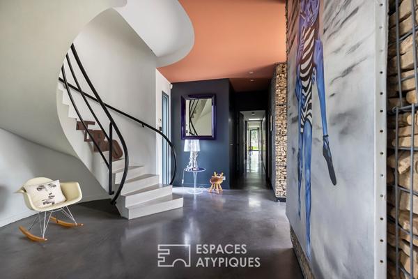 Maison d’architecte contemporaine avec parc et piscine