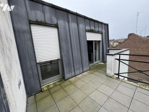 Appartement T3 avec terrasses dernier étage dans résidence de standing récente Valenciennes