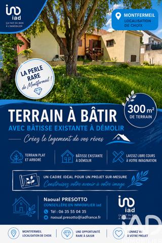 Terrain à vendre 300 m² Montfermeil