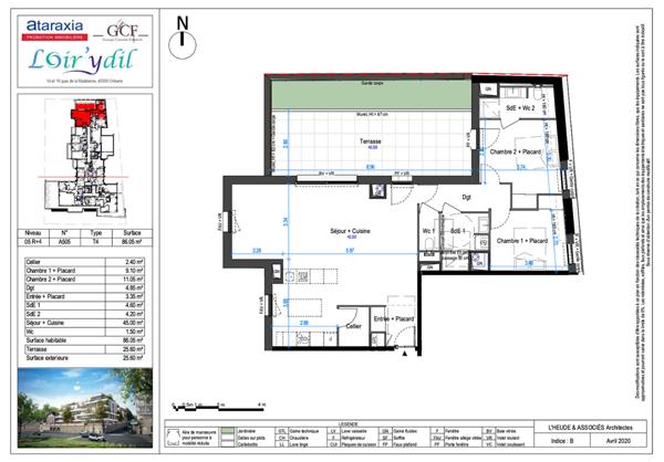 Neuf jamais habité 4 pièces - 2 chambres + Terrasse + Parking -