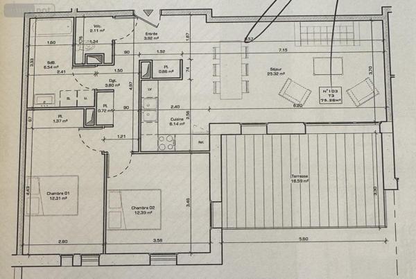 Appartement à vendre à Bois-Guillaume en Seine-Maritime (76230), ref : 76006-39