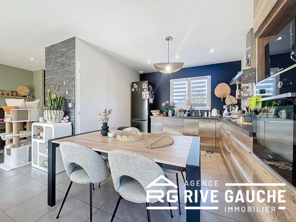 Saint-Maurice-l'Exil (38550) Maison de plain-pied, 3 chambres, 91 m2.