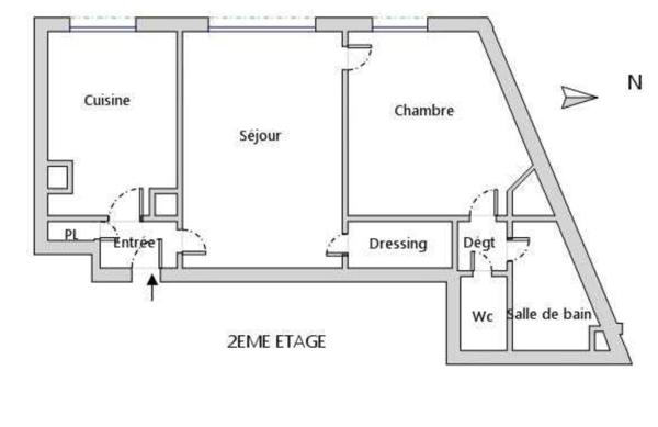 Appartement Le Kremlin Bicetre 2 pièce(s) 37,88 m2