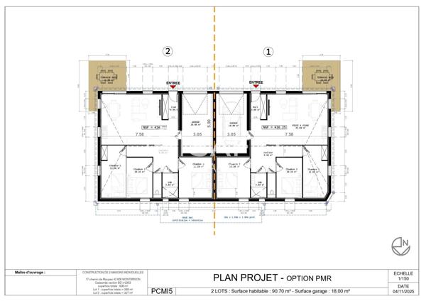Maison neuve 2026, 90m2+garage, frais de notaire réduits
