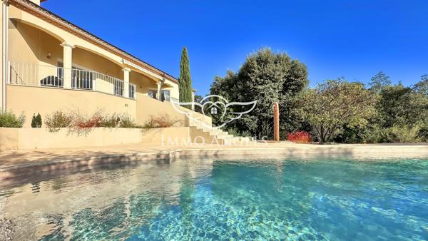 VILLA belles prestations 3chambres, T2 independant modulable, piscine, garage, calme