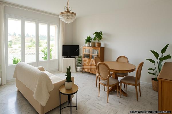 Appartement 2 pièces à vendre à Vence avec vue mer et montagne