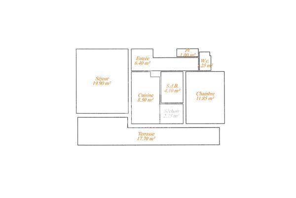 Appartement 2 pièces à vendre à Vence avec vue mer et montagne