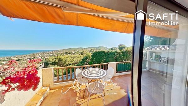 Vue mer - Villa 5 chambres, piscine et terrain de 1200m - Les Issambres
