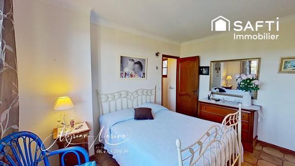 Vue mer - Villa 5 chambres, piscine et terrain de 1200m - Les Issambres