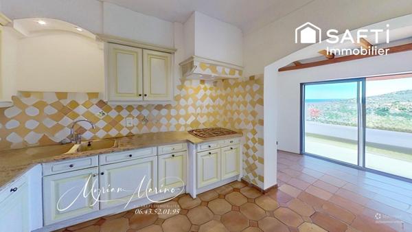 Vue mer - Villa 5 chambres, piscine et terrain de 1200m - Les Issambres