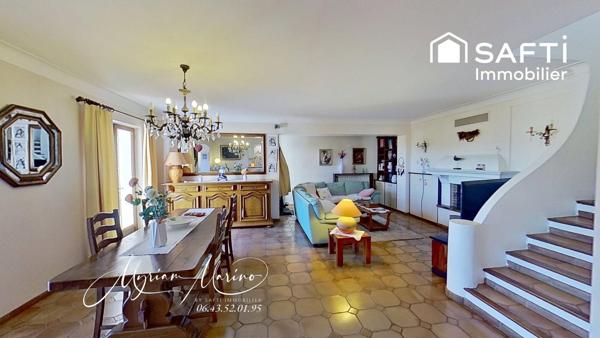 Vue mer - Villa 5 chambres, piscine et terrain de 1200m - Les Issambres
