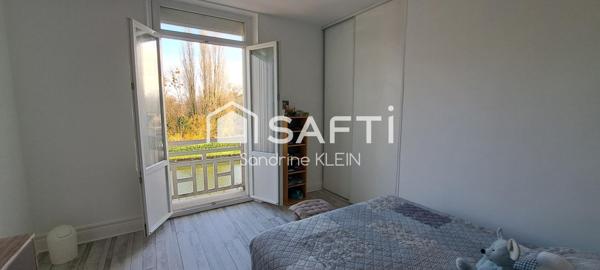 Meulière 4 pièces avec jardin, vue dégagée sur le canal.