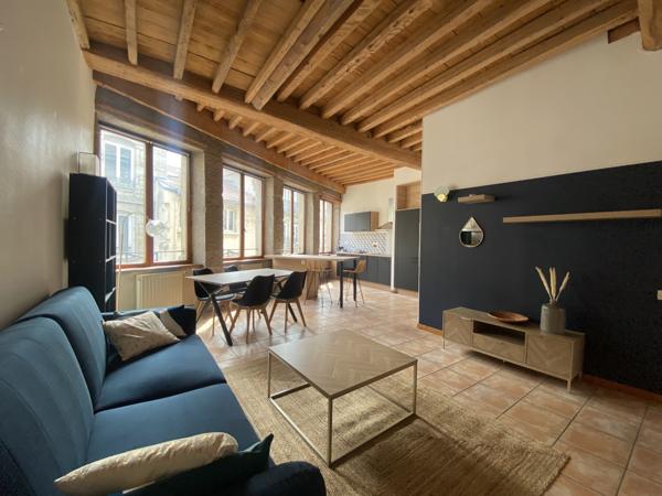 Saint-Étienne (42000) Appartement T3 meublé - Coeur du Centre-Ville