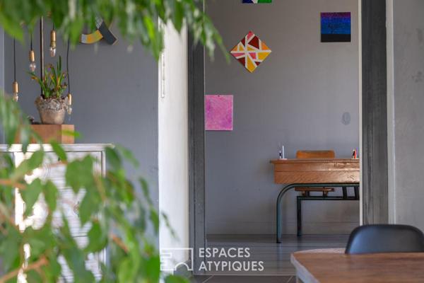 Charmante maison en pierre et son extension bois