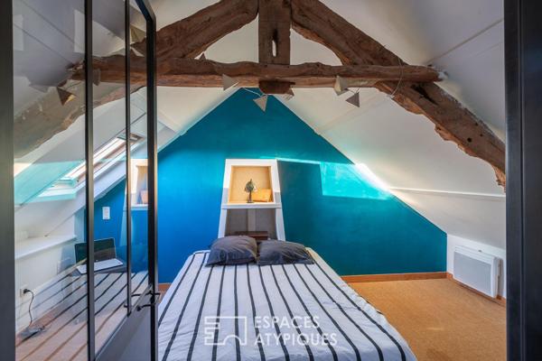 Charmante maison en pierre et son extension bois