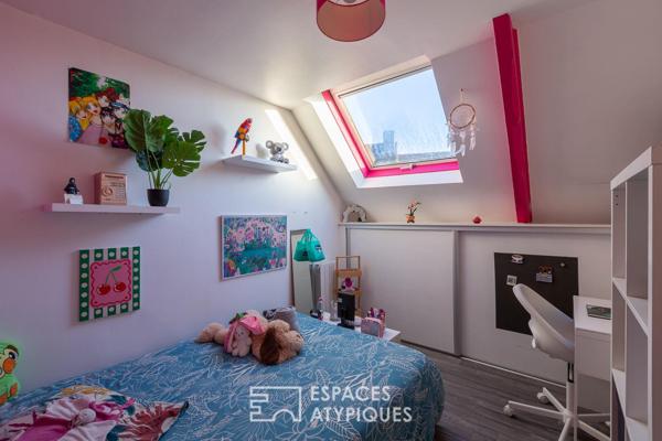 Charmante maison en pierre et son extension bois