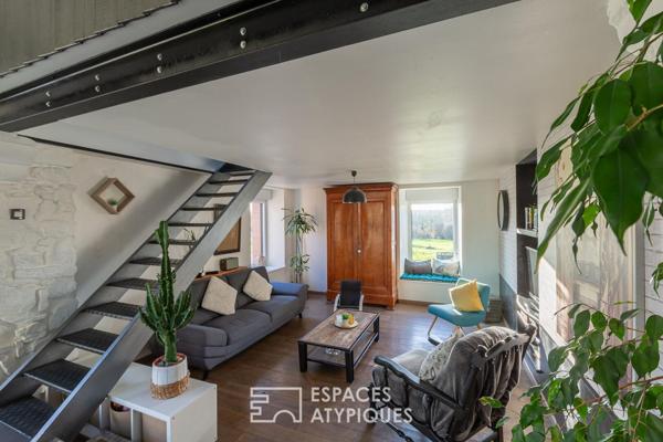 Charmante maison en pierre et son extension bois