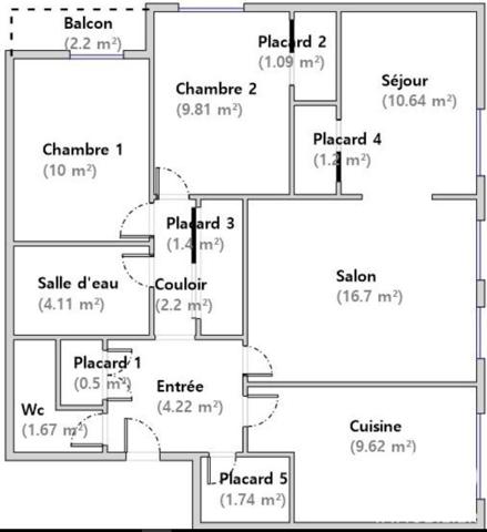 Appartement à vendre 4 pièces 71 m² Châlons-en-Champagne