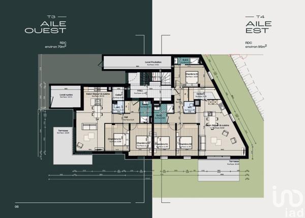 Appartement 3 pièces de 67 m² à Daoulas (29460)