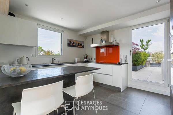 Toit terrasse avec vue à la Croix Rousse