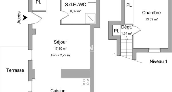 Location Appartement 2 pièces 48.8 m² - Chalon-sur-saône 71100