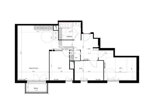 Appartement T4 neuf à GONESSE !