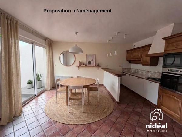 Maison mitoyenne 1 côté à vendre, 3 pièces - Louviers 27400