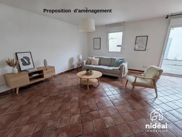 Maison mitoyenne 1 côté à vendre, 3 pièces - Louviers 27400