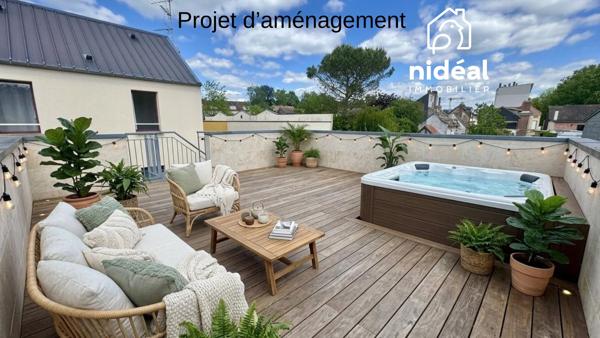 Maison mitoyenne 1 côté à vendre, 3 pièces - Louviers 27400
