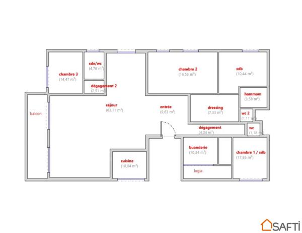 RARE À LA VENTE / T5  / VUE MER /  BALCON