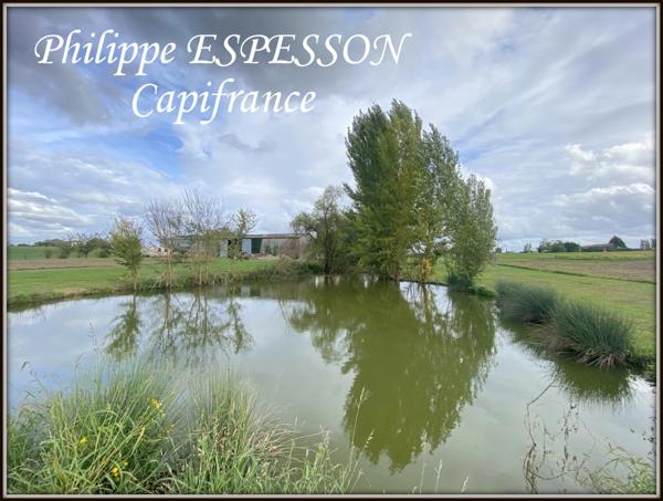 CORPS DE FERME EN PIERRE SUR UN PARC DE 14000 M2 SUR LEVIGNAC DE GUYENNE (47)