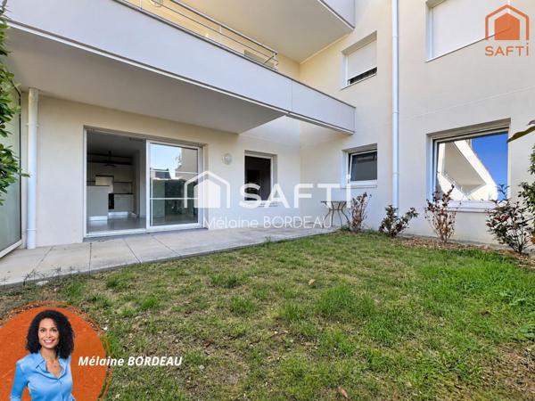 T2 à Vannes, terrasse, jardin, garage et parking