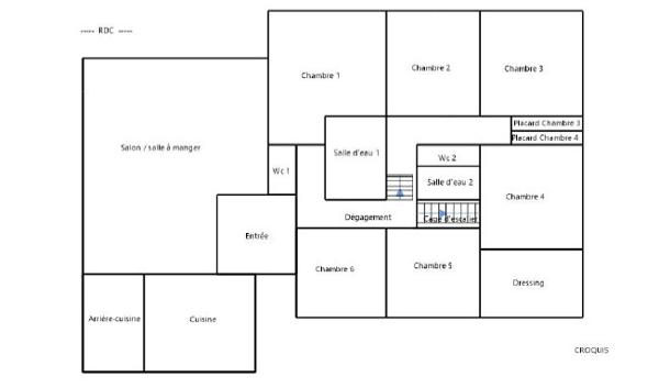 Saint-Julien-l'Ars (86800) Maison familiale 175 m² – 6 chambres – 3000 m² de terrain