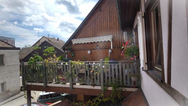 Magnifique duplex dans une maison avec sa grande terrasse au centre d'Erstein